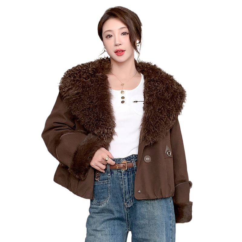 Winter Clothing H&M - 새로운 90% 오리털 플러스 토끼털 재킷