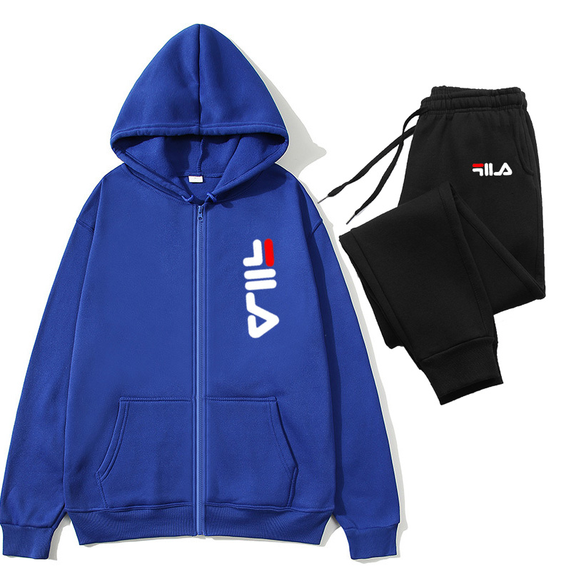Winter Clothing For Men - 남성용 2피스 트랙수트 지퍼 카디건 재킷과