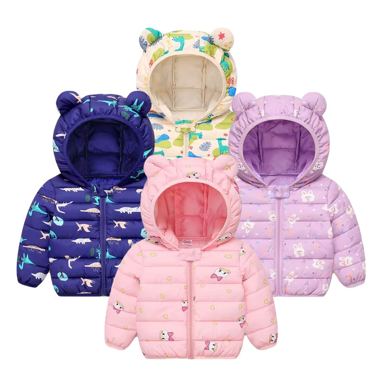 Winter Clothing Toddler Girl - 어린이 면화 코트 아기 만화 다운