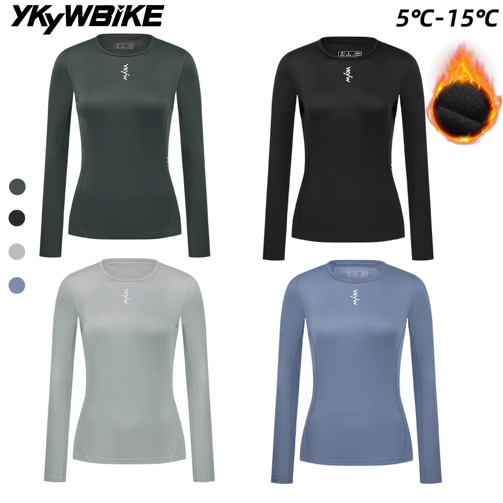 Thermal Base Layer - YKYWBIKE 여성용 사이클링 베이스 레이어 자전거