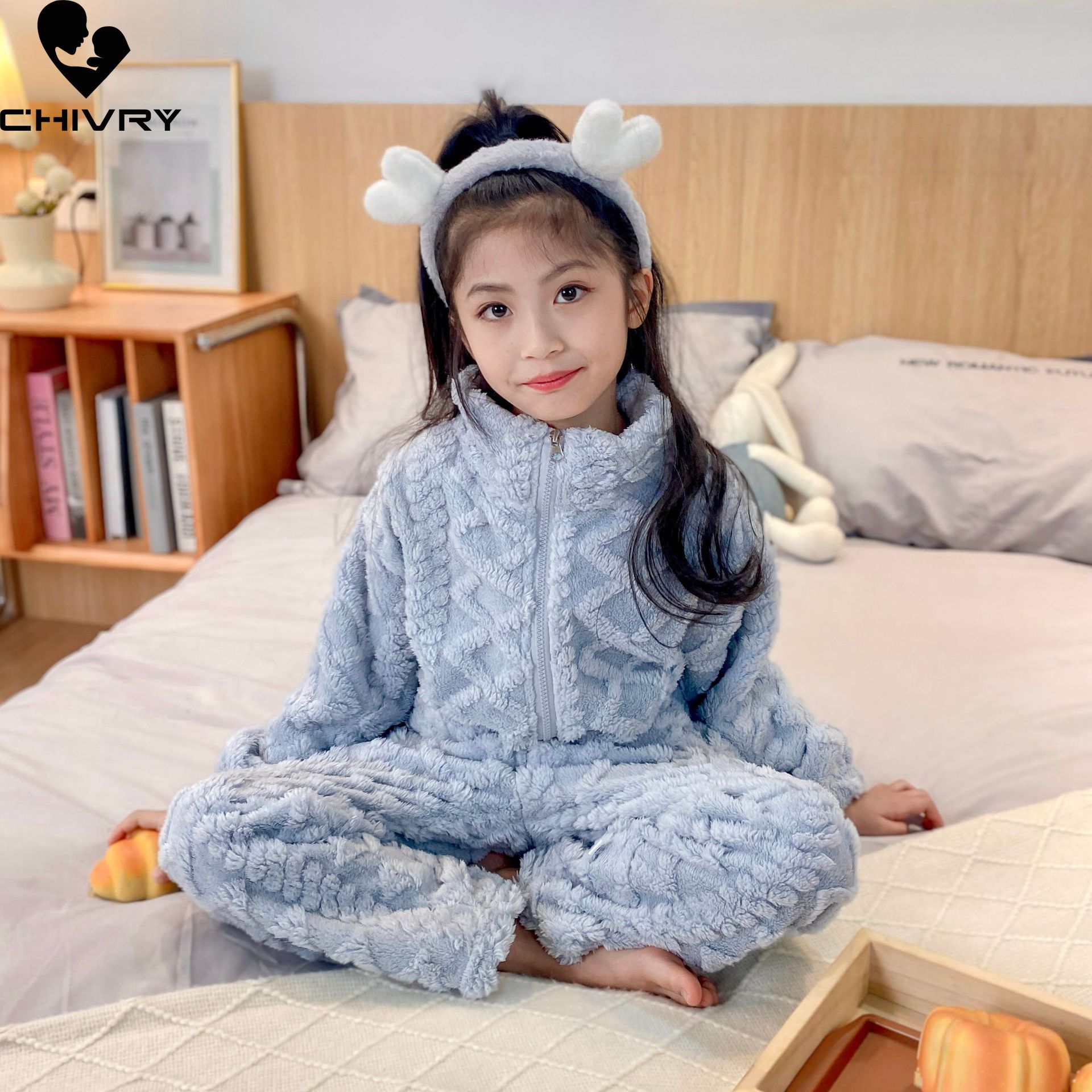 어린이 겨울 두꺼운 따뜻한 플란넬 잠옷, 솔리드 스탠드 - Winter Clothing Toddler Girl 리뷰 및 가격