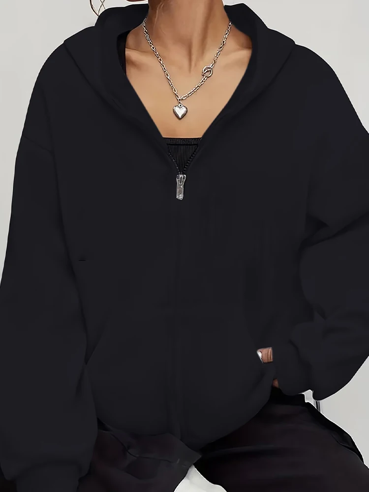 여성 자켓 트랙수트 캐주얼 지퍼 후드 스웨트셔츠 코트  - Winter Clothing H&M 리뷰 및 가격