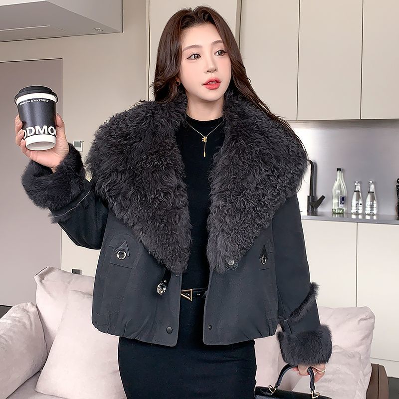 새로운 90% 오리털 플러스 토끼털 재킷 여성용 거위털 - Winter Clothing H&M 리뷰 및 가격