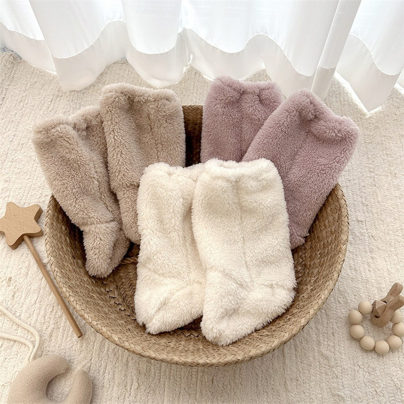 따뜻한 겨울 아기 양말 산호 양털 양말 유아 소년 소녀 - Winter Clothing Toddler Girl 리뷰 및 가격