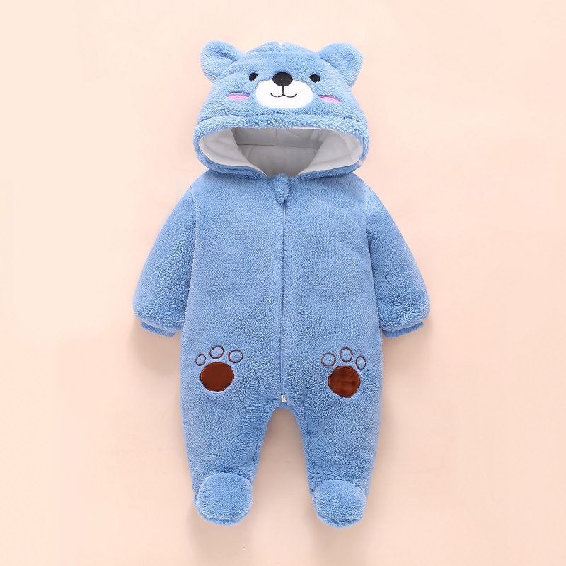 귀여운 곰돌이 아기 롬퍼, 여아 전체 점프수트, 겨울  - Winter Clothing Toddler Girl 리뷰 및 가격