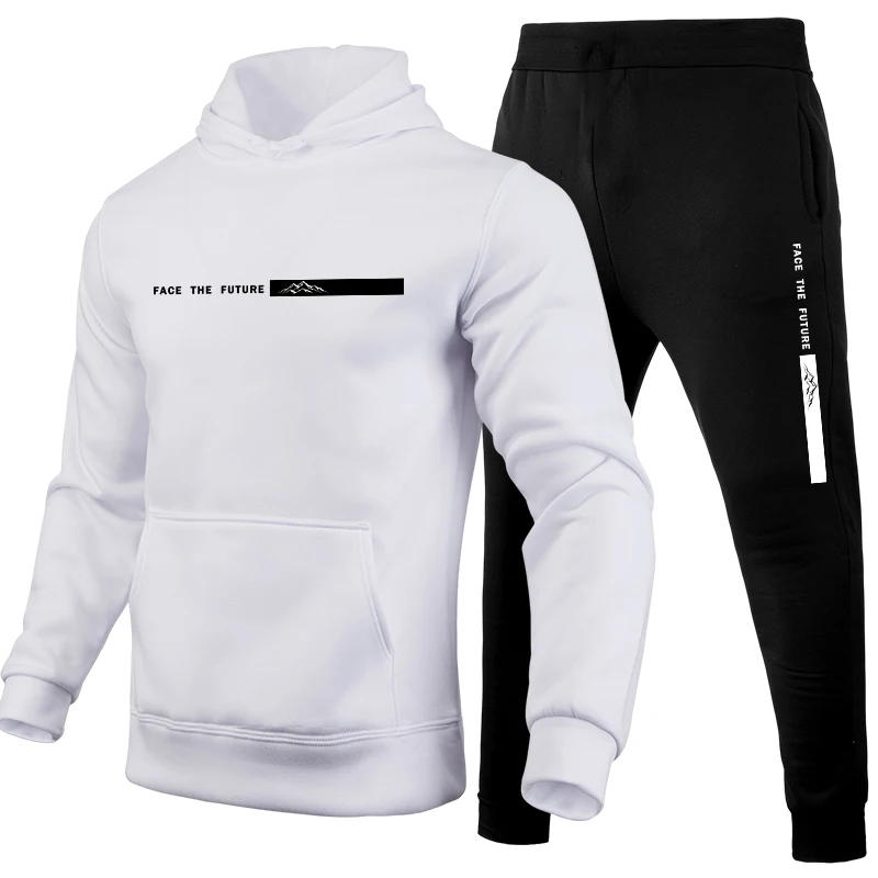 남성용 트랙수트 프린트 캐주얼 후드 스웨트셔츠 야외 피 - Winter Clothing For Men 리뷰 및 가격