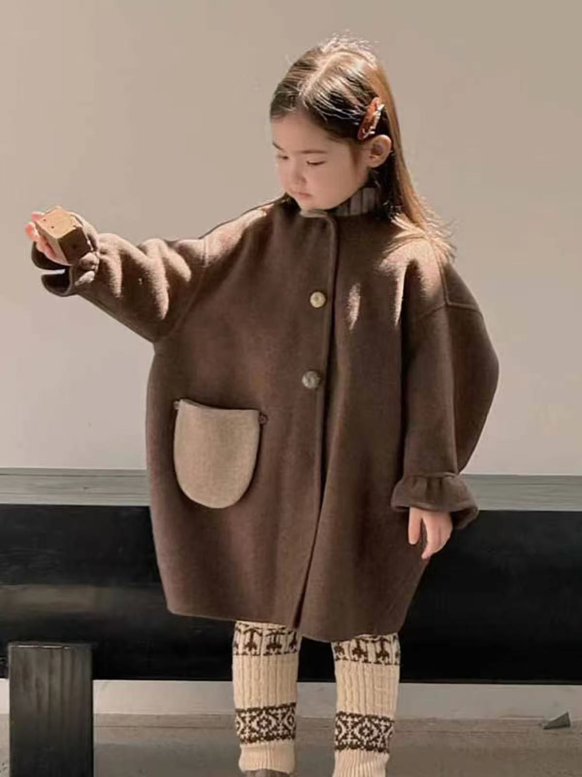 여아 울 코트 2026 가을 겨울 신상 아동용 중간 길 - Winter Clothing Toddler Girl 리뷰 및 가격