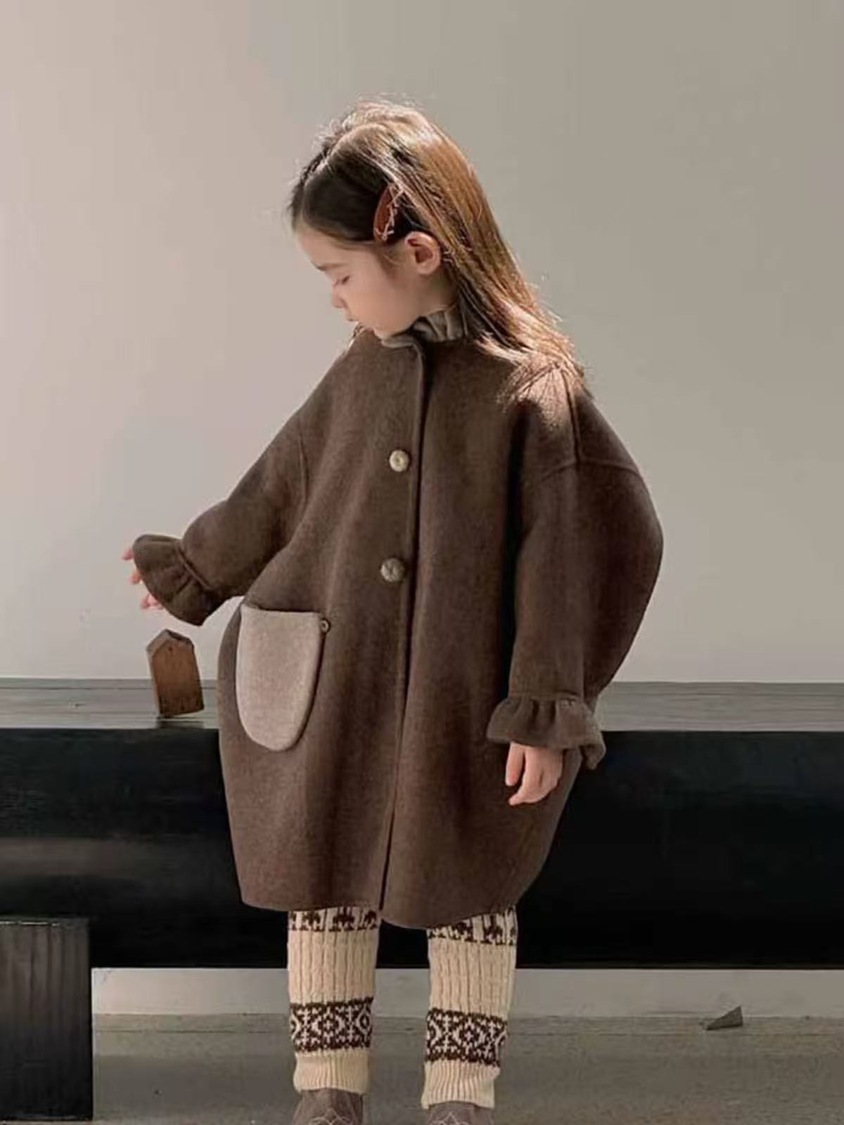여아 울 코트 2026 가을 겨울 신상 아동용 중간 길 - Winter Clothing Toddler Girl 리뷰 및 가격