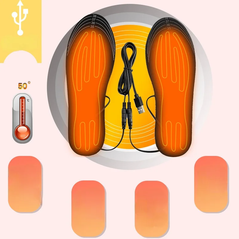 USB 충전식 발열 깔창 사이즈 35-46 DIY 맞춤 - Heated Insole Rechargeable 리뷰 및 가격