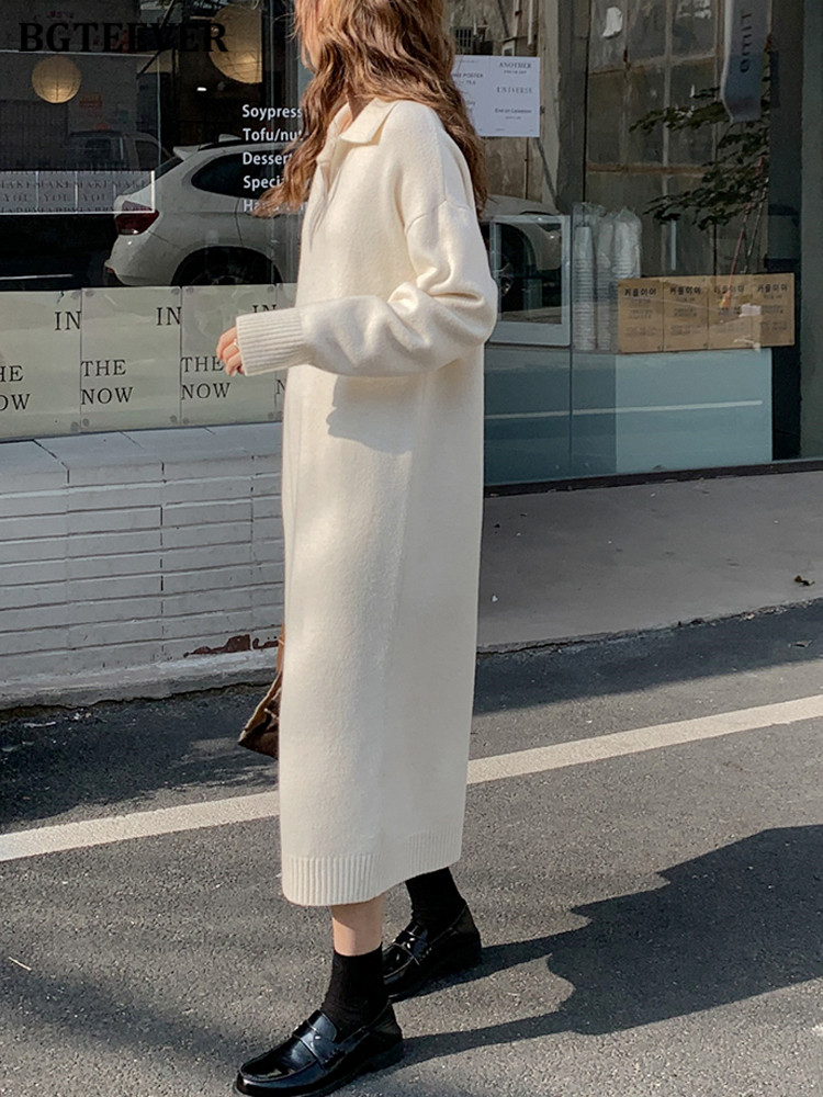 BGTEEVER 캐주얼 두꺼운 따뜻한 루즈 스웨터 드레 - Winter Clothing H&M 리뷰 및 가격